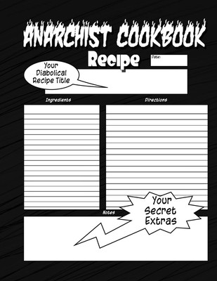 Anarchist Cookbook: The Cookbook You Now Want! Paperback   August...