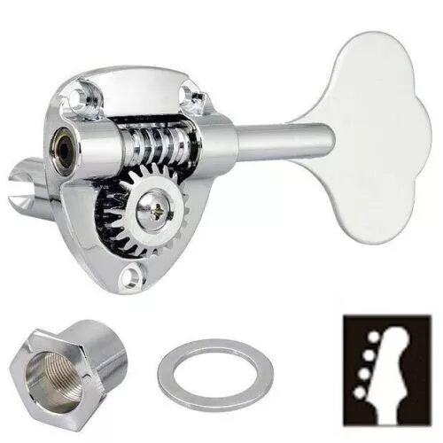 MINT Gotoh 4 In Line Bass TUNERS for Fender Precision -Jazz Pegs Chrome GB11W4-C