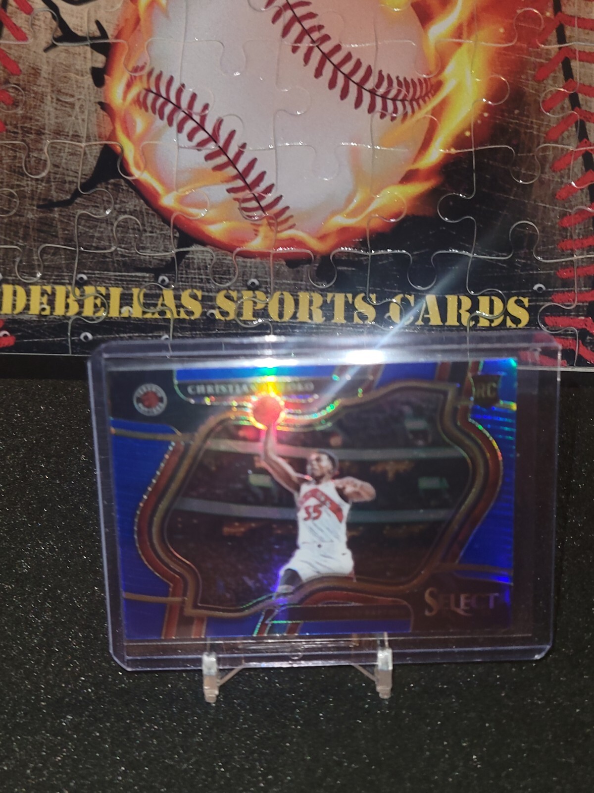 Christian Koloko 2022-23 Panini Select Courtside Retail Blue RC #297 Raptors