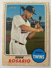EDDIE ROSARIO, 2017 TOPPS HERITAGE #80, TWINS