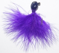 5/32 Oz. FT Painted Walleye Maribou Jig with Eagle Claw 630 Hook, (10) PER PACK