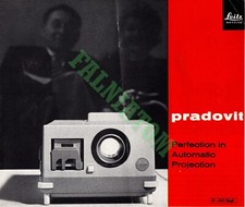 Vintage Leitz Pradovit Automatic Projector Brochure 6 pages 