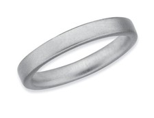 Sterling Silver Stackable Satin Ring Band