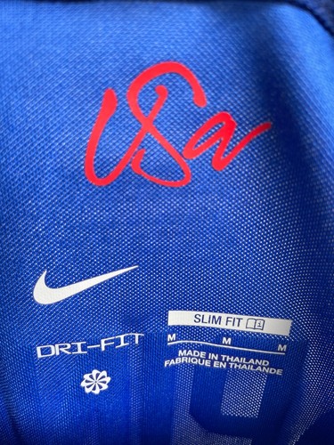 Megan Rapinoe #15 USWNT 2023 NIKE Blue Team USA Jersey Media Kit Women's MEDIUM - Picture 11 of 11