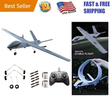 DIY Remote Control Airplane for Beginners - 660mm Wingspan, Includes 2 Batteries