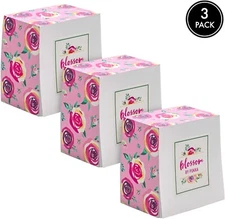 Pukka Pad 3 "Blossom" Memo Blocks 3.15" x 3.15"  500 Sheets of White Paper