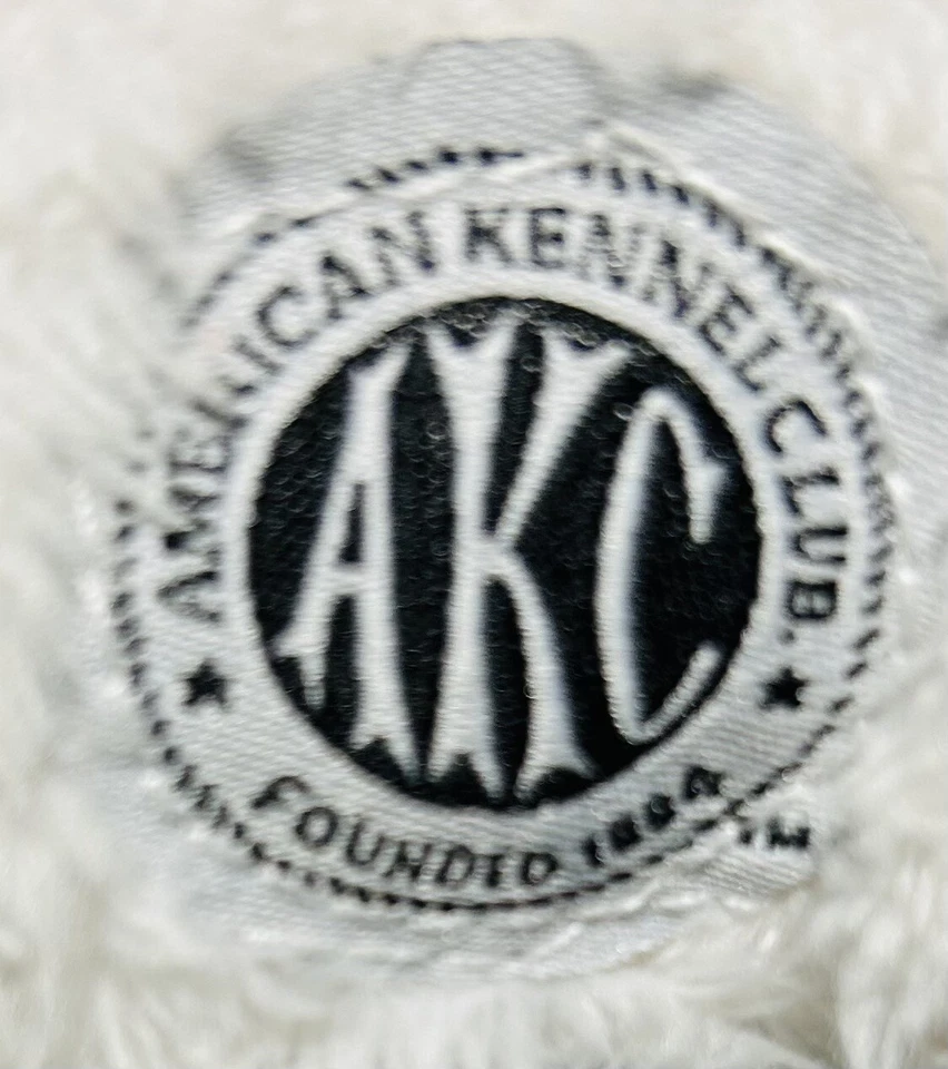 Винтажные плюшевые вязаные рождественские чулки игрушка для домашних животных AKC American Kennel Club 6 дюймов новые - Изображение 3 из 3