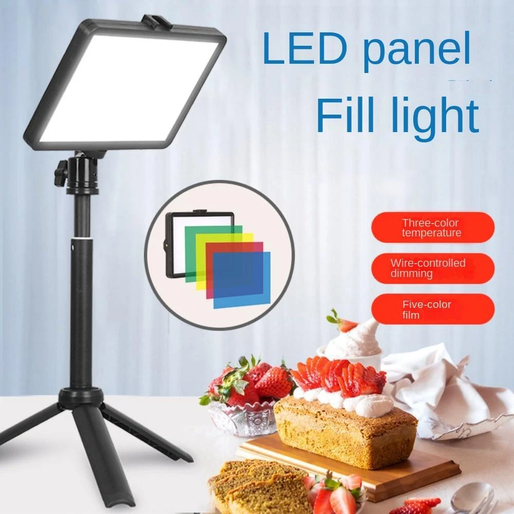 LED Flat Light Live Streaming Beauty Fill Light 6 inch LED Photography Lights