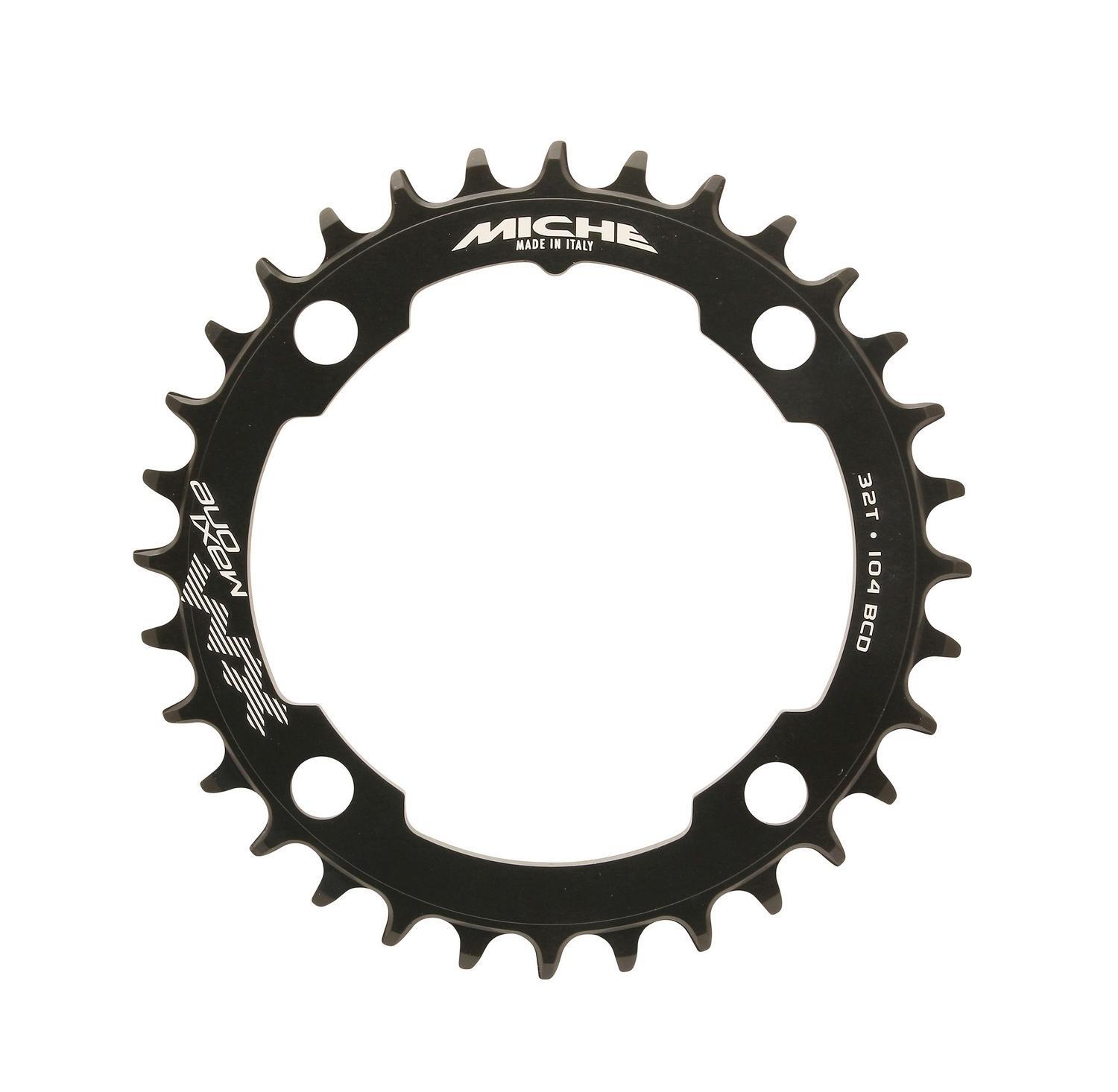Plateau VAE Miche 32 dents noir en aluminium 104mm pour moteur Brose