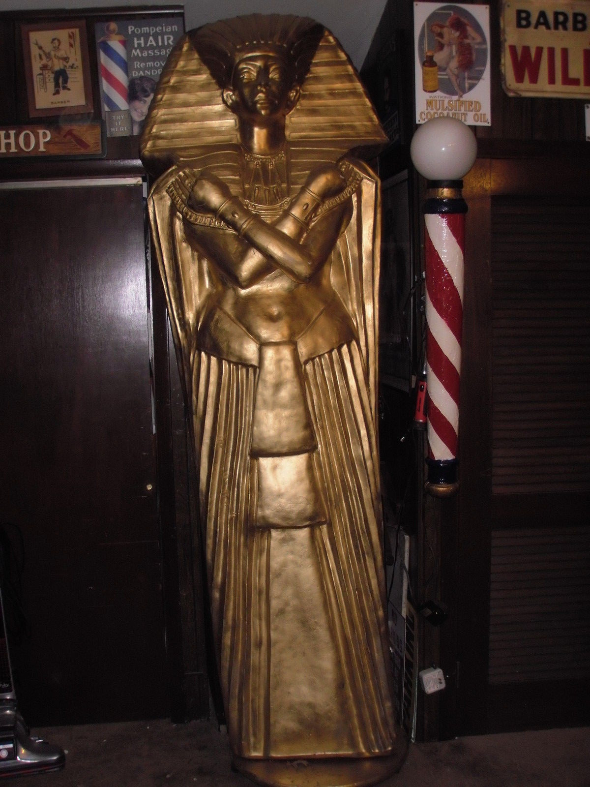 EGYPTIAN SARCOPHAGUS OF KING TUT EIGHT FOOT EGYPTIAN STATUE eBay