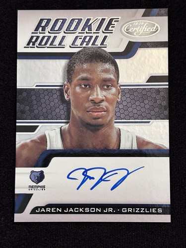 Jaren Jackson Jr. #JJ 2018 Panini Certified Rookie Roll Call Autographs card