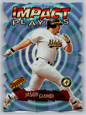 Jason Giambi 2001 Bowman's Best Impact Players Die-Cut IP9 Oakland Athletics