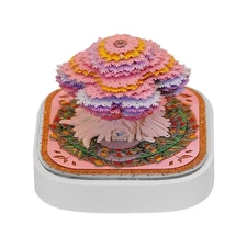 3D Calendar 2026, Desk Time Piece Calendar,Tear-Away 3D Paper Art Notepad