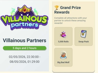   Monopoly_Go Villainous Partner Event-Slot 1nstant 1 -72h|   Full Carry
