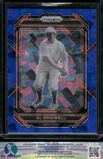 2023 Panini Prizm #183 Al Bridwell Blue Ice Prizms New York Giants 4.2A