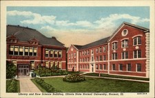 Library and Science Building Illinois State Normal University~ 1940-50s postcard