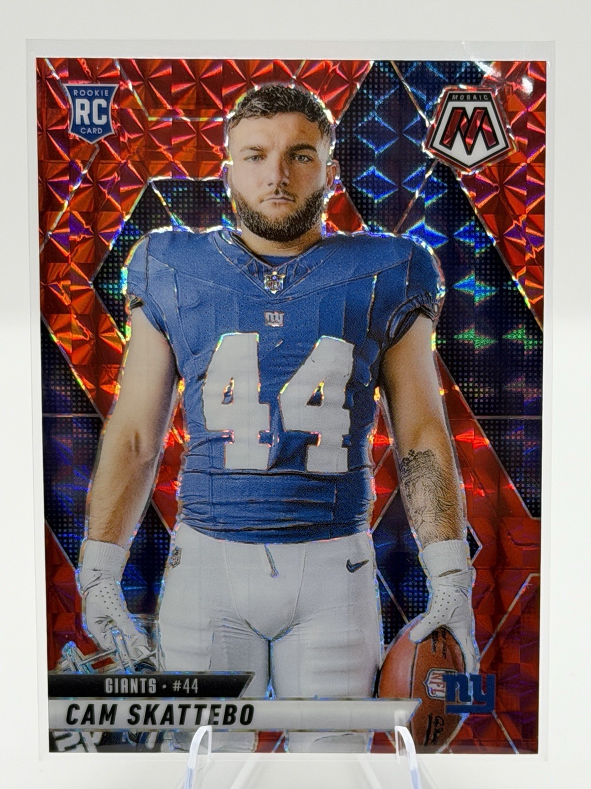 2025 Mosaic Cam Skattebo Red Mosaic Variation RC #271