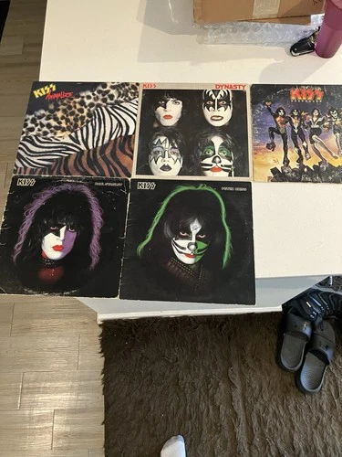Kiss Vinyl Lot 11 albums Dynasty Animalize destroyer Alive Simmons Criss & more