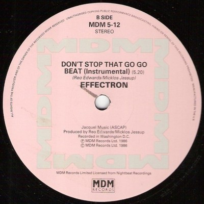 Effectron - Don't Stop That Go Go Beat - Used Vinyl Record 12 - G5628z