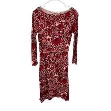 Tory Burch Ria Floral Butterfly Dress Side Hem Pleats Size XS