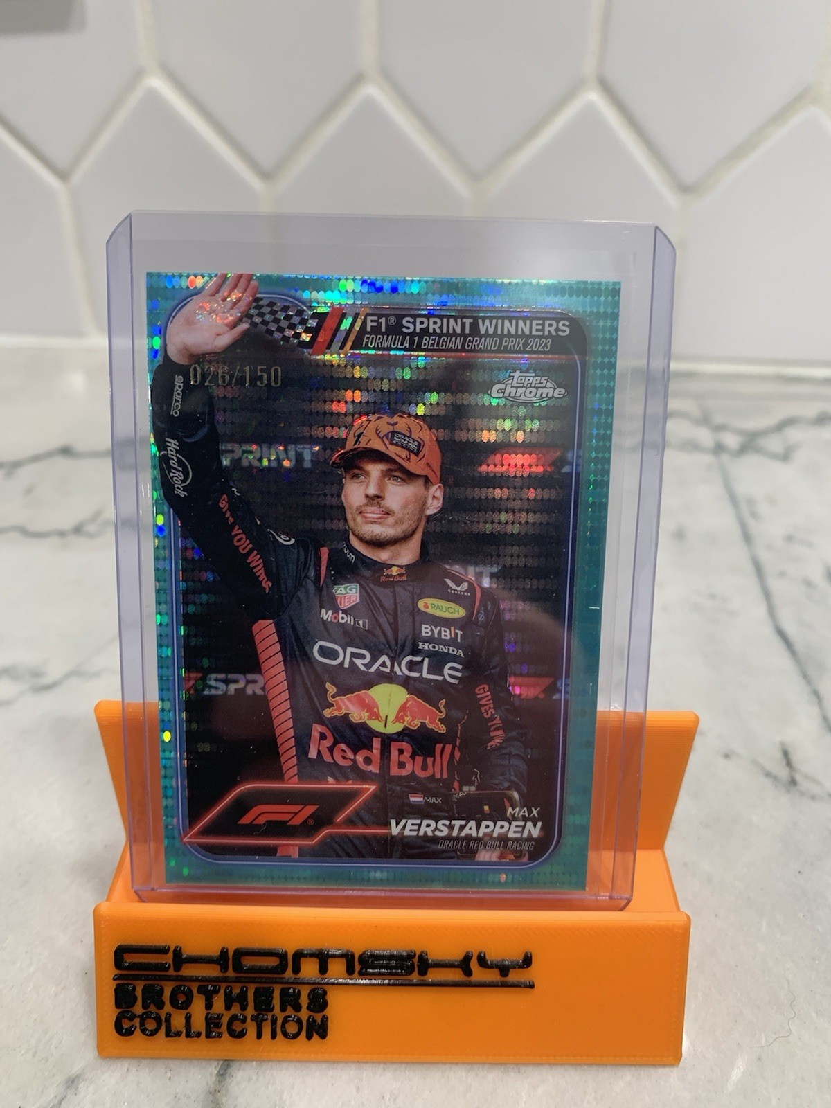 2024 Topps Chrome Formula 1 - Sprint Winners Max Verstappen #149 Aqua Sonar...