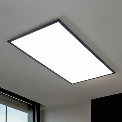 Lindby Deckenleuchte Panel LED Lampe Leuchte Aluminium schwarz SIEHE TEXT