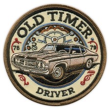 Old Timer Driver 1970s Patch/Badge Embroidered