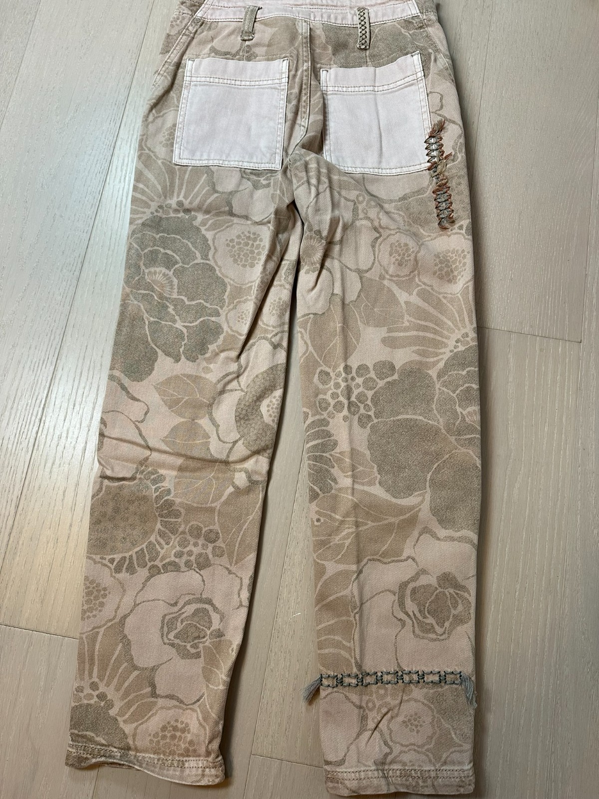 Pilcro Distressed Jeans Boho Patchwork Embroidery… - image 8