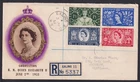 GB 1953 Coronation set of 4 on Ealing B.O. registered First Day cover FDC