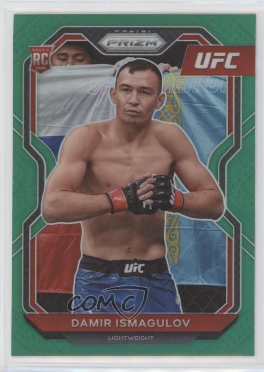 2021 Panini Prizm UFC Green Prizm Damir Ismagulov #60 u6m
