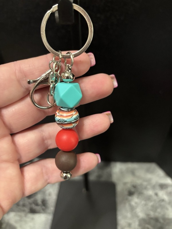 Aztec Print Keychain 