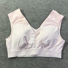 Tommie Copper Sports Bra Womens XL Light Pink Shoulder Support Activewear Gym