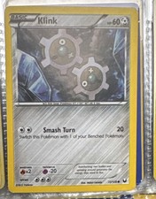 Pokémon Klink 75/108 Basic 60 HP Smash Turn Metal Card Nintendo TCG