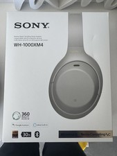Image of Sony WH-1000XM4 Wireless Over-Ear Headphones Silver, Noise-Canceling