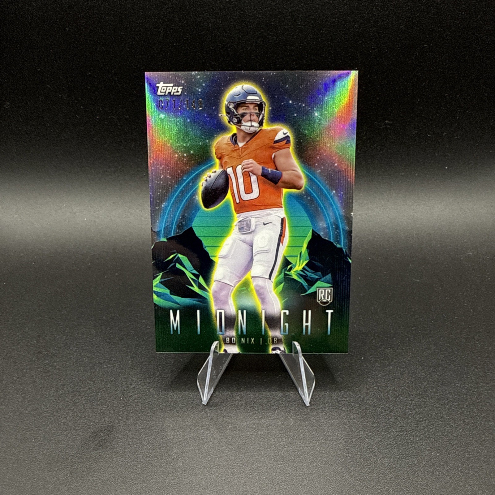 2024 Topps Midnight - Bo Nix #27 Morning /149 (RC)