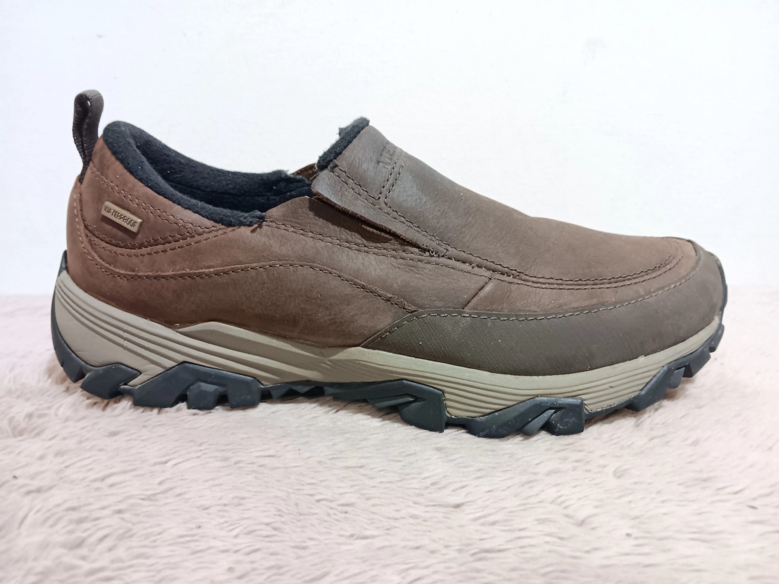 Scarpe mocassini Merrell Coldp in pelle marrone da donna taglia 8