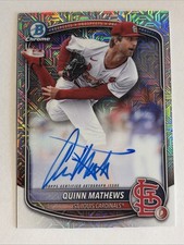 2025 Bowman Chrome Quinn Mathews Mojo Auto Cardinals