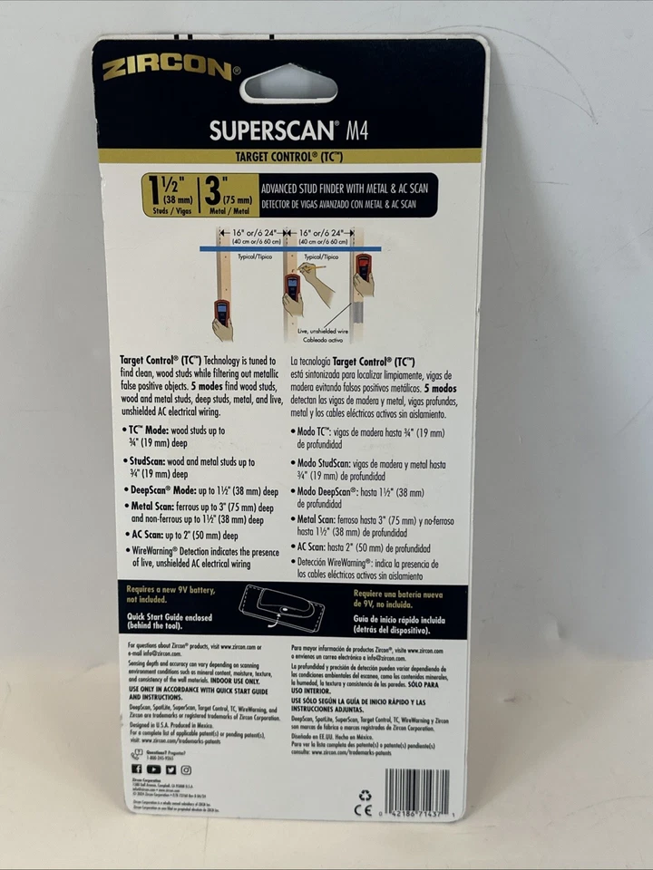 Zircon SuperScan M4 Stud Finder - Image 4 of 4