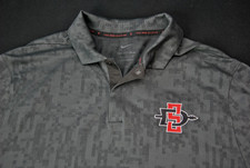 SDSU Golf Polo Shirt Men M Medium TW Tiger Woods San Diego State University Nike
