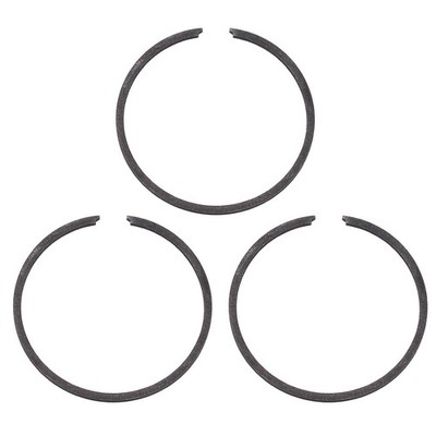 3x Kolbenringe 52mm x 1,2mm für Standard Motor, schwarz
