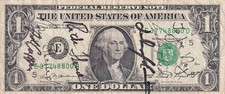 5 Astronaut Signed Short Snorters fm STS7 Crew. On signed by Sally Ride.  (67855