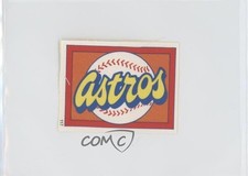 1990 Red Foley's Best Baseball Book Ever Stickers Houston Astros Logo #117 0au4