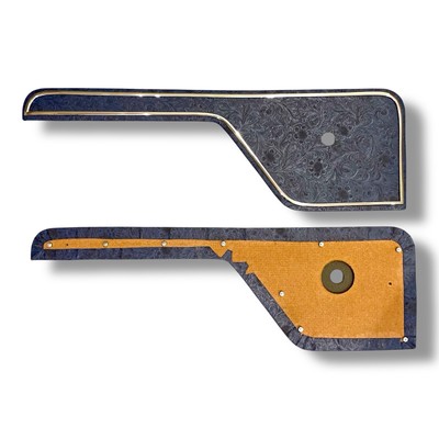 73-79 Ford Truck 78-79 Bronco Custom Replacement Door Panel Inserts Cowboy Blue