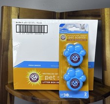 Arm  Hammer Pets Cat Litter Box Deodorizing Pods 2 per- Fresh Breeze -8 Packs