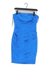 Teatro Bodycon Midi Dress UK10 in Blue