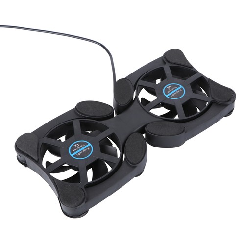 Notebook Cooler Travel Office Computer Fan Pad Black Laptop Stand - 第 2/12 張圖片