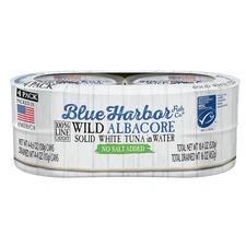 Wild Albacore Solid White Tuna in Water, No Salt Added - 4.6 Oz Canned Tuna (Pac