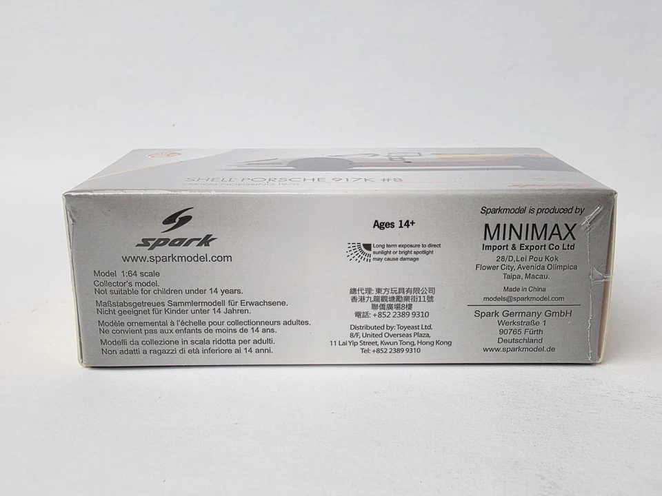 SPARKY SPARK SHELL PORSCHE 917K #8 1/64 SCALE NEW!!!! - Image 2 of 4