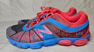 New Balance 890 v4 Running Shoes Mens Youth SZ 6 Blue Red Web Sneakers Athletic