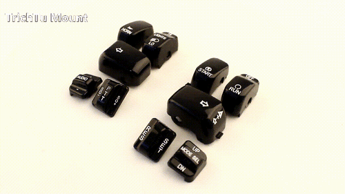 Black 10 PCS Radio Cruise Control Switch Cap Fit for Harley Davidson 1996-2013 - Picture 16 of 16